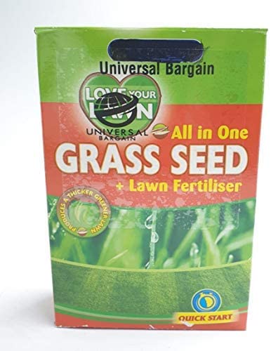 2 in 1 - Grass Seed with Lawn Fertiliser– 375 grams – SOW March to October- Love Your Lawn